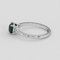 2.13 Ct. Green Sapphire Ring, Silver 4