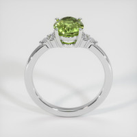 1.66 Ct. Green Tourmaline Ring, 10K White Gold 3
