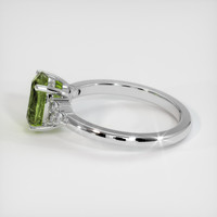 1.66 Ct. Green Tourmaline Ring, 10K White Gold 4