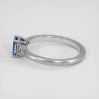 0.86 Ct. Bluish Grey Spinel Ring, 10K White Gold 4