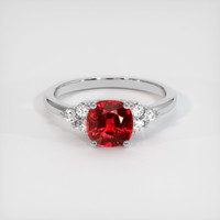 1.42 Ct. Ruby Ring, 10K White Gold 1