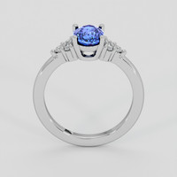 1.14 Ct. Blue Sapphire Ring, 10K White Gold 3