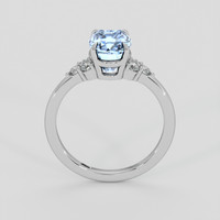 2.52 Ct. Blue Sapphire Ring, 10K White Gold 3