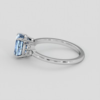 2.52 Ct. Blue Sapphire Ring, 10K White Gold 4