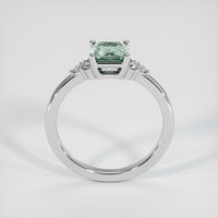 1.10 Ct. Bluish Green Sapphire Ring, 10K White Gold 3