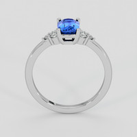 1.08 Ct. Blue Sapphire Ring, 10K White Gold 3
