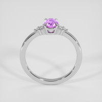 0.85 Ct. Pinkish Purple Sapphire Ring, 10K White Gold 3