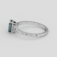 1.83 Ct. Green Sapphire Ring, 10K White Gold 4