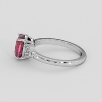 2.52 Ct. Purplish Pink Sapphire Ring, 10K White Gold 4