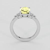 2.67 Ct. Yellow Sapphire Ring, 10K White Gold 3