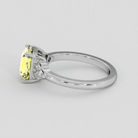 2.67 Ct. Yellow Sapphire Ring, 10K White Gold 4