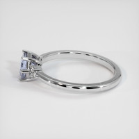 0.88 Ct. Violet Sapphire Ring, 10K White Gold 4