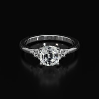 1.79 Ct. Green Sapphire Ring, 10K White Gold 1