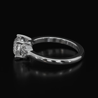 1.79 Ct. Green Sapphire Ring, 10K White Gold 4