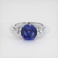 3.20 Ct. Sapphire Ring, 14K White Gold 1