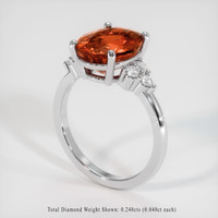 5.16 Ct. Gemstone Ring, 14K White Gold 2