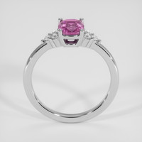 1.26 Ct. Pink Sapphire Ring, 14K White Gold 3