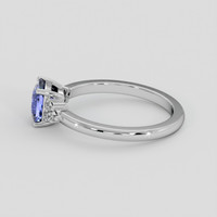 1.20 Ct. Bluish Purple Sapphire Ring, 14K White Gold 4