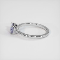 0.96 Ct. Sapphire Ring, 14K White Gold 4