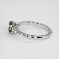 1.00 Ct. Green Sapphire Ring, 14K White Gold 4