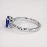 1.09 Ct. Blue Sapphire Ring, 14K White Gold 4