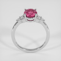 2.20 Ct. Reddish Pink Sapphire Ring, 14K White Gold 3