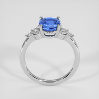 2.53 Ct. Blue Sapphire Ring, 14K White Gold 3