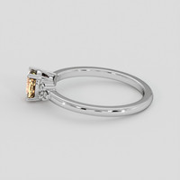 1.02 Ct. Padparadscha Sapphire Ring, 14K White Gold 4