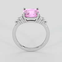 3.06 Ct. Pink Sapphire Ring, 14K White Gold 3