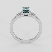 1.83 Ct. Green Sapphire Ring, 14K White Gold 3