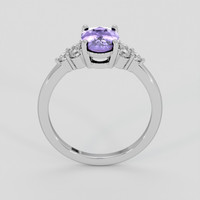1.67 Ct. Violet Sapphire Ring, 14K White Gold 3
