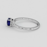1.15 Ct. Blue Sapphire Ring, 14K White Gold 4