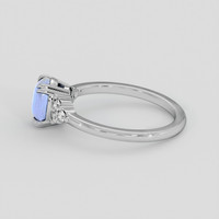 2.11 Ct. Blue Sapphire Ring, 14K White Gold 4