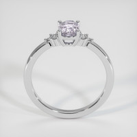 0.94 Ct. Grey Sapphire Ring, 14K White Gold 3