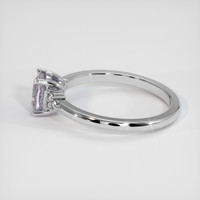 0.94 Ct. Grey Sapphire Ring, 14K White Gold 4