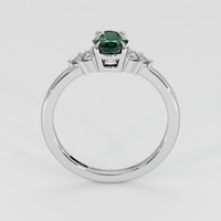 1.15 Ct. Bluish Green Sapphire Ring, 14K White Gold 3