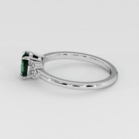 1.15 Ct. Bluish Green Sapphire Ring, 14K White Gold 4