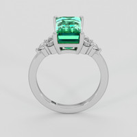 3.84 Ct. Emerald Ring, 18K White Gold 3