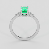 1.49 Ct. Emerald Ring, 18K White Gold 3