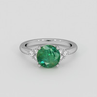 1.73 Ct. Emerald Ring, 18K White Gold 1