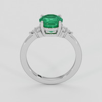 1.75 Ct. Emerald Ring, 18K White Gold 3