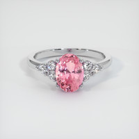 2.09 Ct. Sapphire Ring, 18K White Gold 1