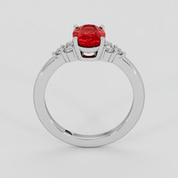 2.31 Ct. Ruby Ring, 18K White Gold 3