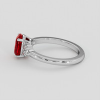 2.31 Ct. Ruby Ring, 18K White Gold 4