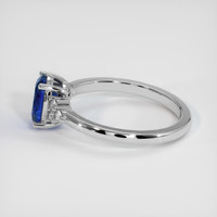 1.18 Ct. Sapphire Ring, 18K White Gold 4