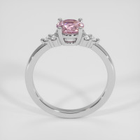 0.94 Ct. Pink Sapphire Ring, 18K White Gold 3