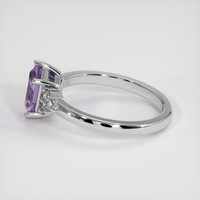 1.48 Ct. Purple Sapphire Ring, 18K White Gold 4