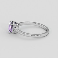 1.45 Ct. Purple Sapphire Ring, 18K White Gold 4