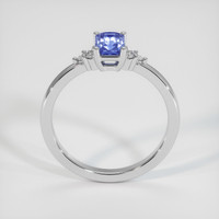 0.73 Ct. Sapphire Ring, 18K White Gold 3