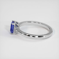 0.73 Ct. Sapphire Ring, 18K White Gold 4